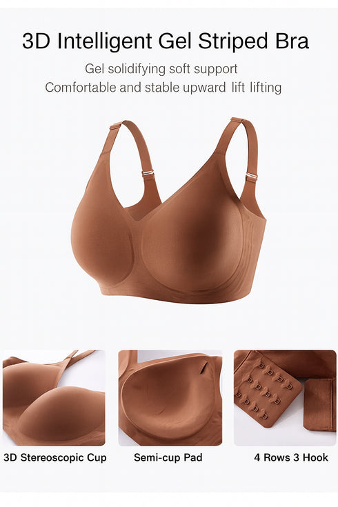 3D Gel Support Wireless Bra – Seamless Everyday Comfort